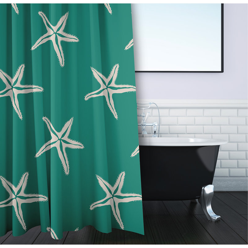 Rideau de douche Starfish, Vert trèfle