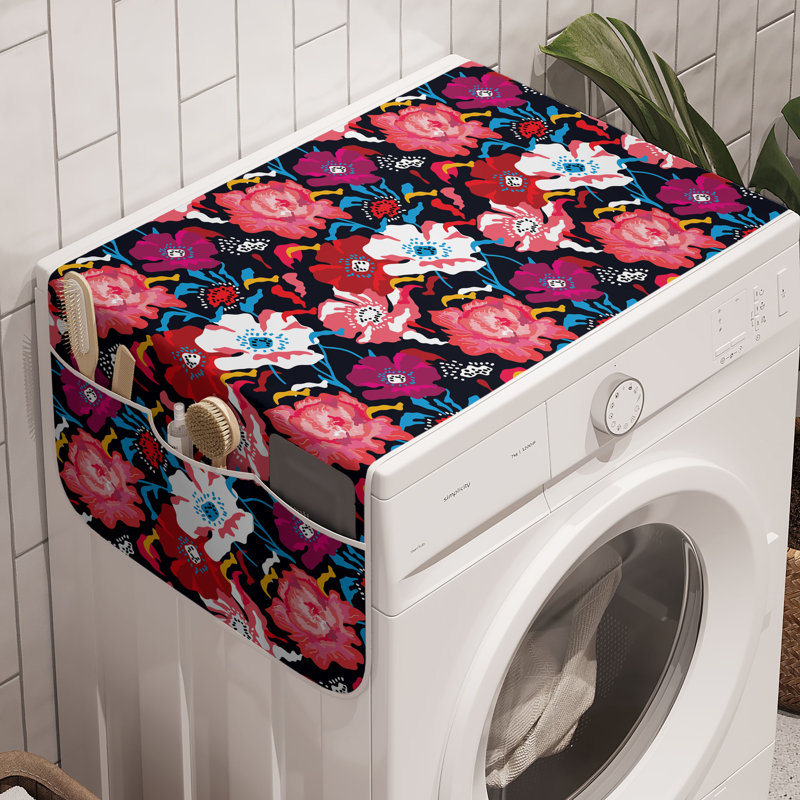 Ensemble de 2 bacs à linge indigo et multicolore 47 "x 18,5" East Urban Home Meadow