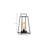 12" Black Geometric Novelty Lantern With Novelty Shade
