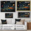 Colourful Planetary Palette II - Space Planet Canvas Wall Art-1409373841-1409373842