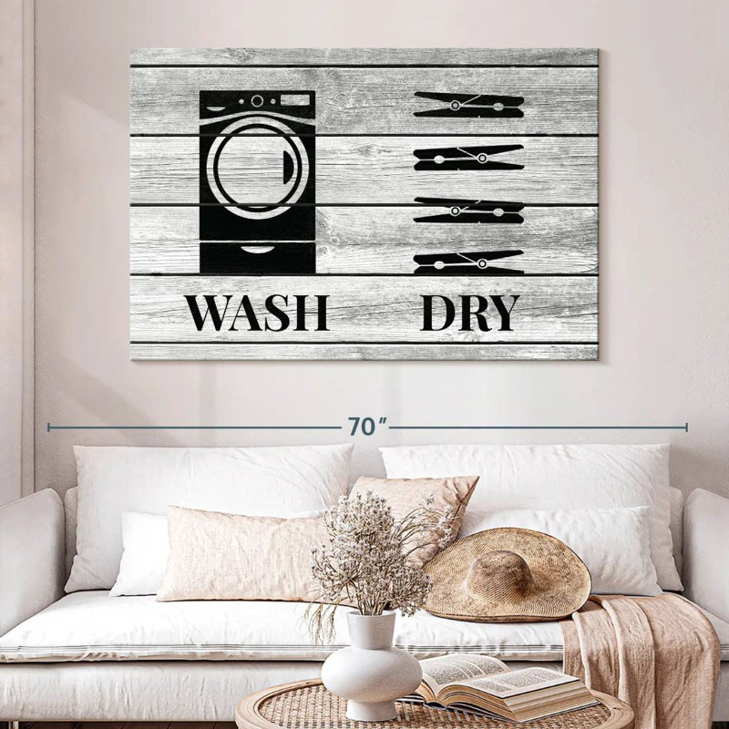 Tergel Rustic Wash And Dry Icons, 34" H x 51" W
