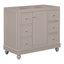 [Cabinet seulement] Meuble-lavabo gris de 36 po (lavabo non inclus)
