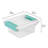 Sterilite Medium Clip Box Clear Home Storage Tote Container with Lid-99476630-99476626