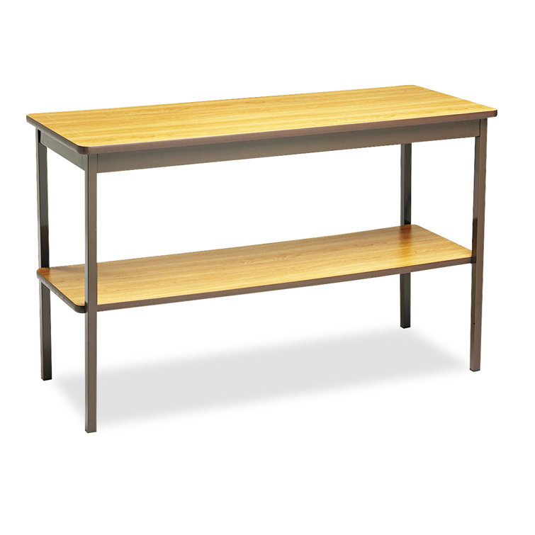 Barricks 48 X 18 Utility Table With Bottom Storage Rectangle 4 Person 48'' L Training Table