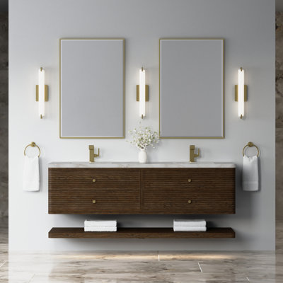 Meuble-lavabo double l 72 po Allamari