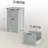Rustic Farmhouse Office Storage Cabinet With 2 Adjustable Drawers, Anti-Tipping Device, And Durable Particleboard Frame For Enhanced Safety And Organization.-181470388