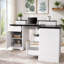 Bureau en L 59 po cannelé avec station de charge et armoire de rangement 59 po Modern-133218022