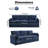 Drago 89'' W Modern Square Arm Upholstered Sofa-226474029