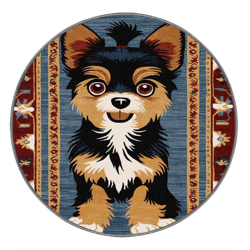 Tapis lavable pour jouets russes, Rond 6 pi