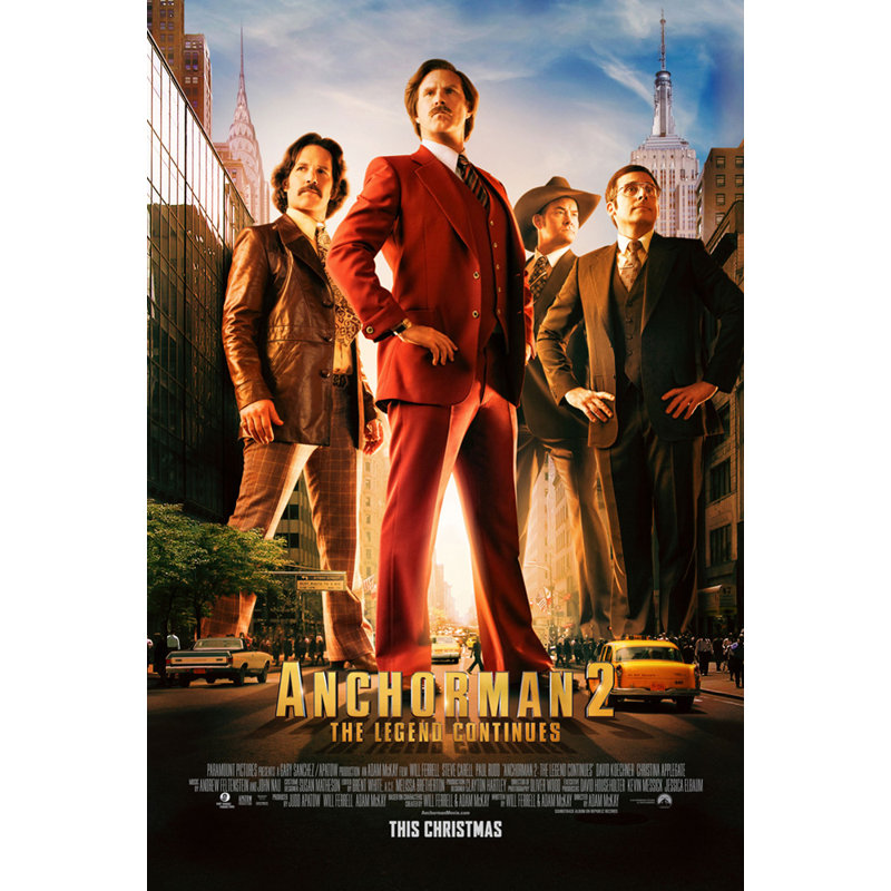 Anchorman 2, H 24 po x l 16 po