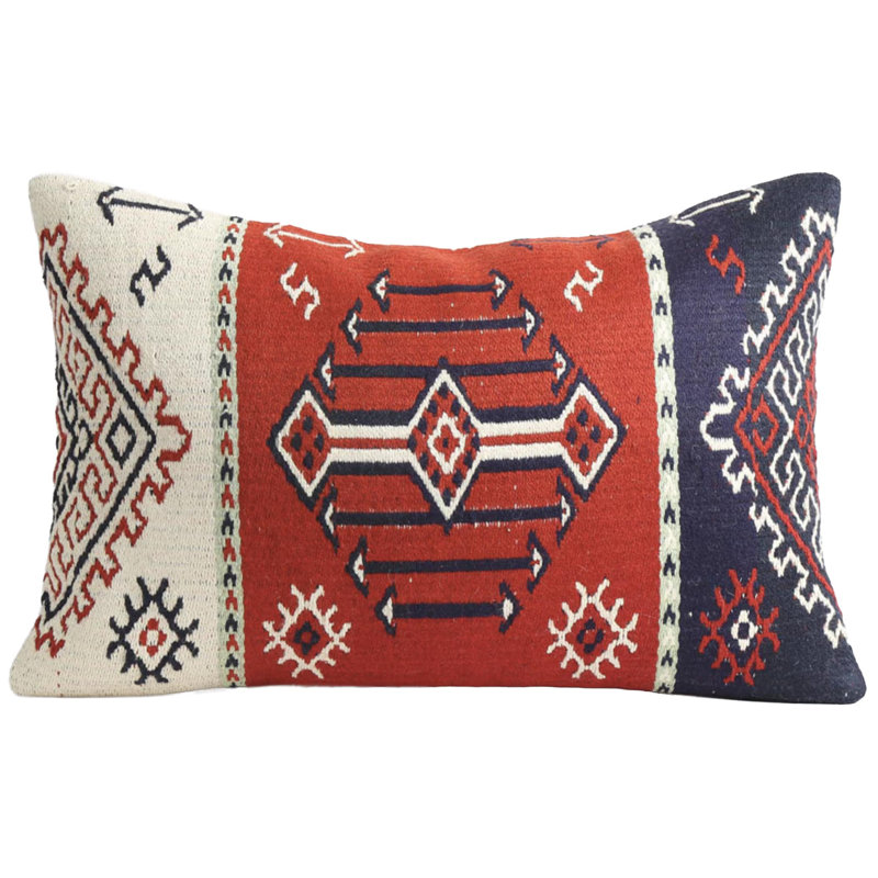 Flat Weave Kenevir Pillow Cover And Insert