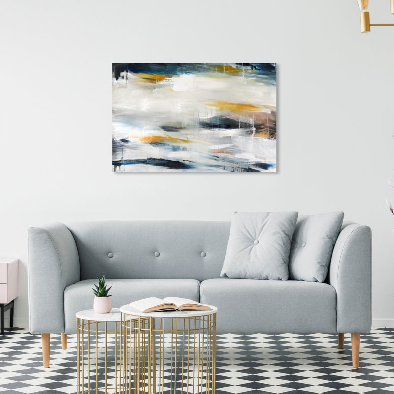 Pacific Waves Painting, Wrapped Canvas, 20" H x 16" W