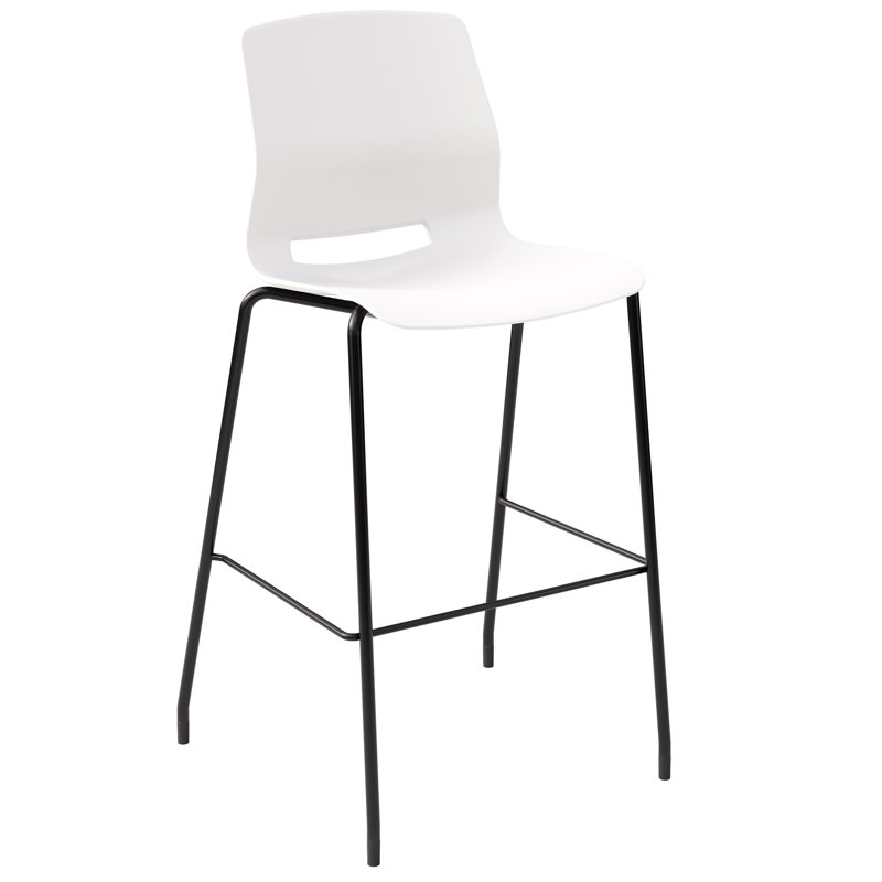 Tabouret Imme, Tabouret de bar (siège d’une hauteur de 30 po), Blanc