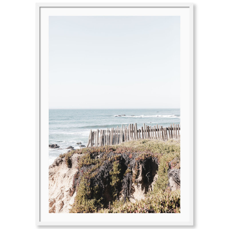 Sea Ranch Overlook Print by Carly Tabak, 18" W x 25" H, White Wood