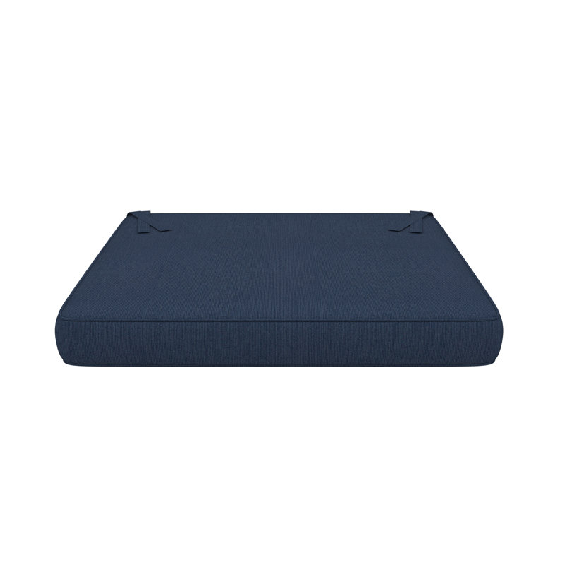 Sunbrella Indoor/Outdoor Dining Chair Cushion, Sunbrella® Spectrum Indigo, 21" W x 19" D