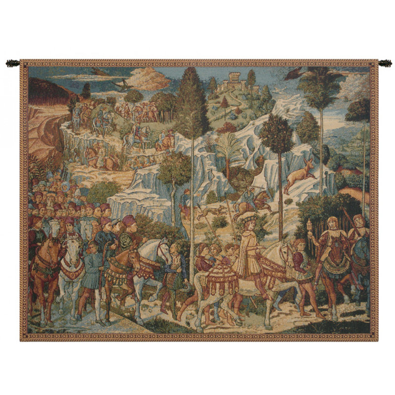 Italian Loom Woven Cotton Blend Wall Hanging, 24" H x 34" W