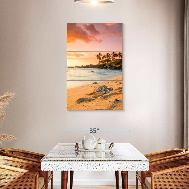 Brampt Kukio Beach Turtle, 45" H x 28" W