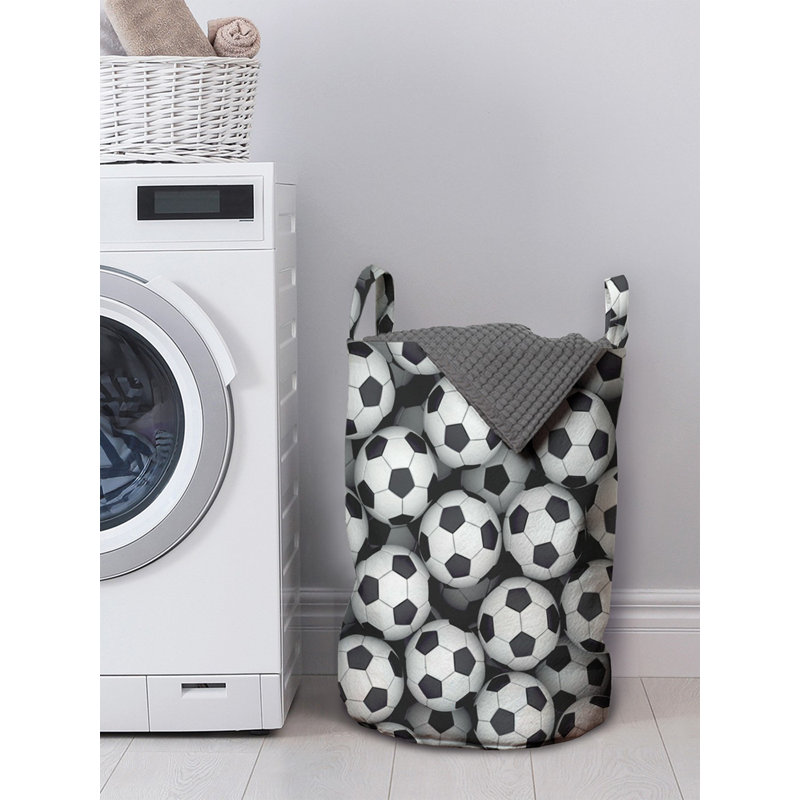 Ambesonne Fabric Laundry Bag with Handles