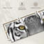 «White Tiger Eyes», impression panoramique sur toile tendue 3 pièces-470015905