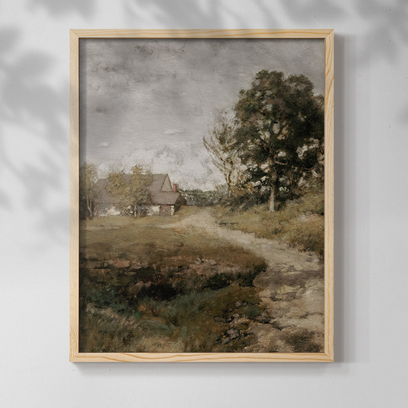 "Vintage Landscape CCxxxviii" sur papier, Naturel, H 10 po x l 8 po