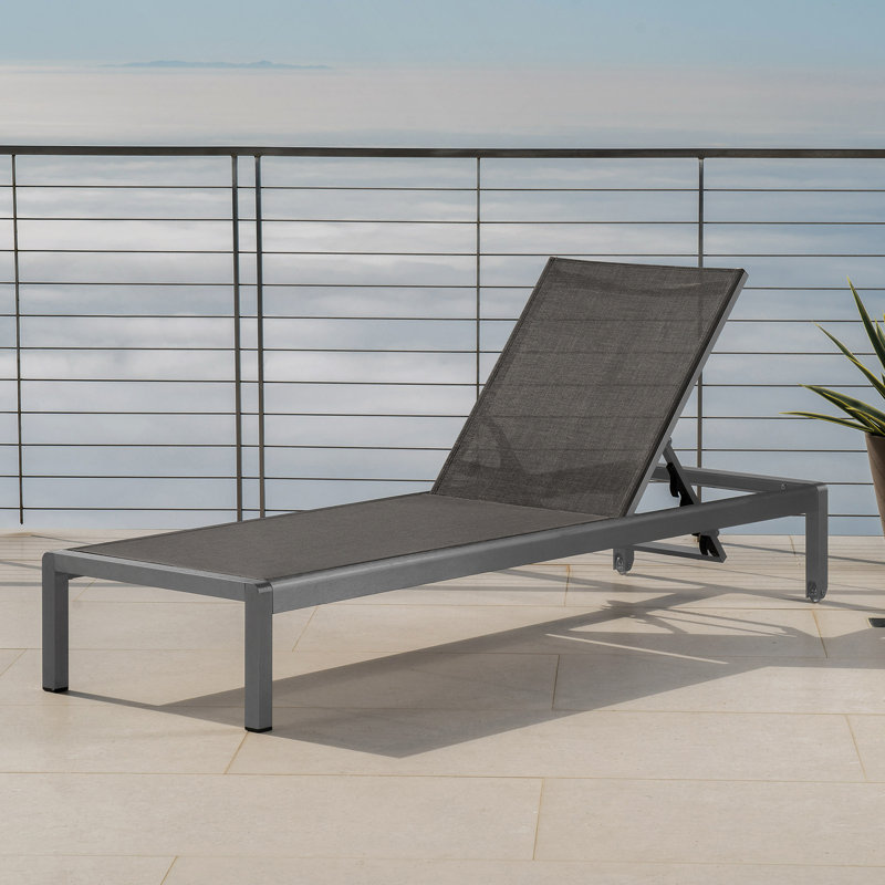 Charming Cape Coral Kd Chaise Lounge With Cushion, Ideal For Poolside And Patio Relaxation, Offering Comfort And Convenience