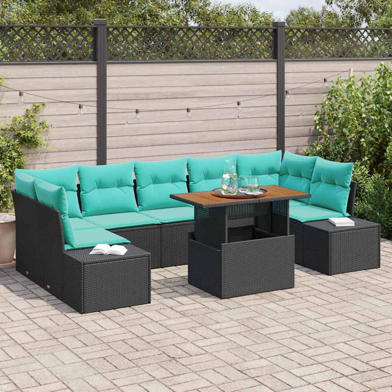 Ensemble de canapé de jardin avec rangement 8 pièces vidaXL
