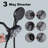 High Pressure 3Way Rainfall Combo, Luxurious Rain Showerhead And Hand Held Shower Separately Or Together,  Comes With Shower Hose, Shower Arm