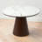 Ignotas Round 44.02" Dining Table,Kitchen Table,Pedestal Dining Table with Wood Frame-123606241