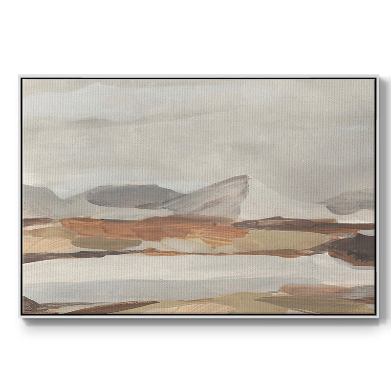Dusky Mountain II, reproduction d'art sur toile, H 17 po x l 25 po x P 2 po, Cadre blanc