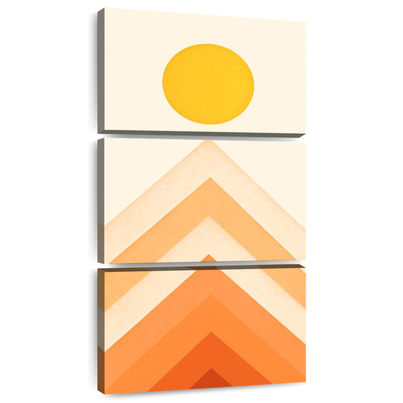 Paysage de montagne III, H 38 po x l 18 po