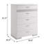 Chest, White High Gloss