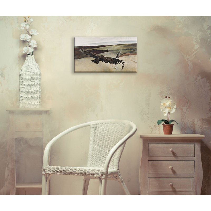 Toile tendue Soaring par Andrew Wyeth, H 13 po x l 18 po
