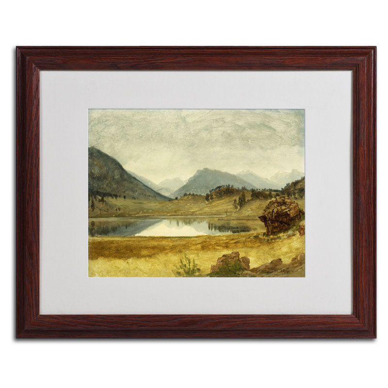 «Wind River Country», reproduction encadrée, H 11 po x l 14 po x P 0,5 po, Noir