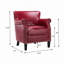 Fauteuil club rouge Hadley-1764146044