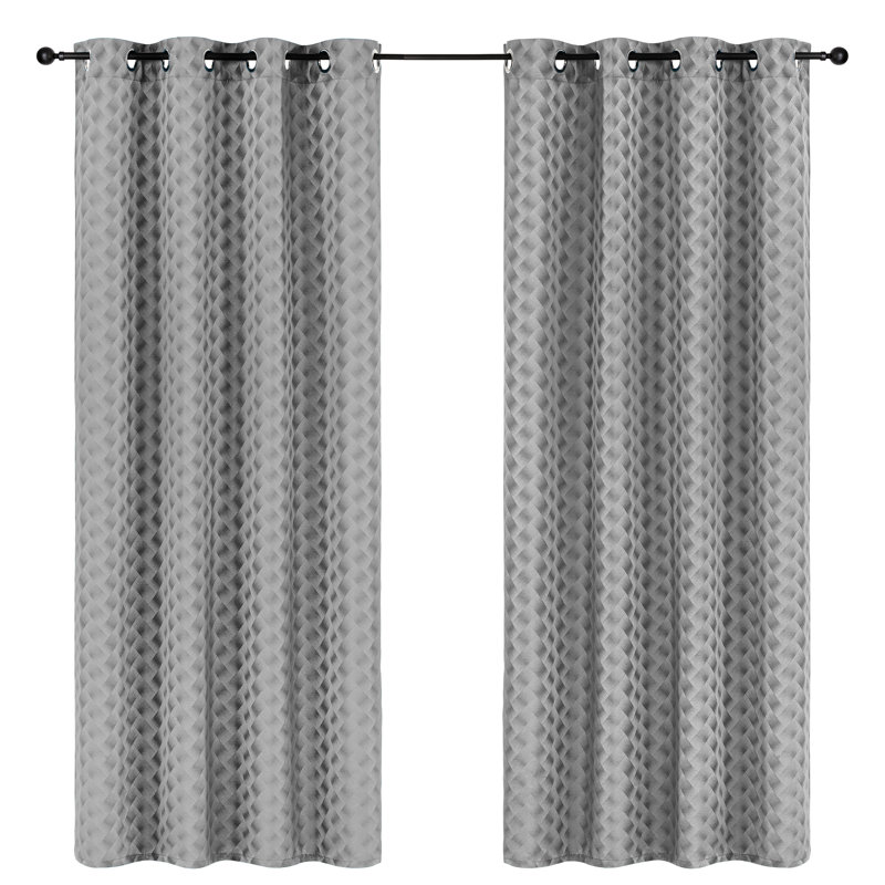 Room Darkening Curtain Single Panel, Gray