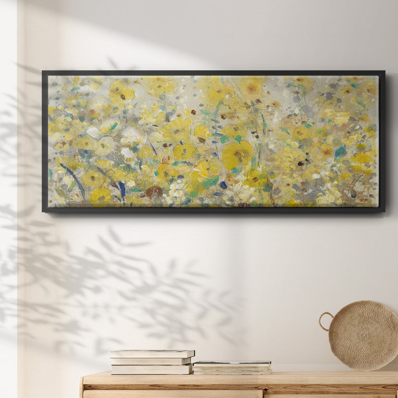 «Cheerful Garden I», toile encadrée, H 20 po x l 50 po