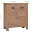 Buffet en bois de teck massif de 25,6 po x 11,8 po x 29,5 po