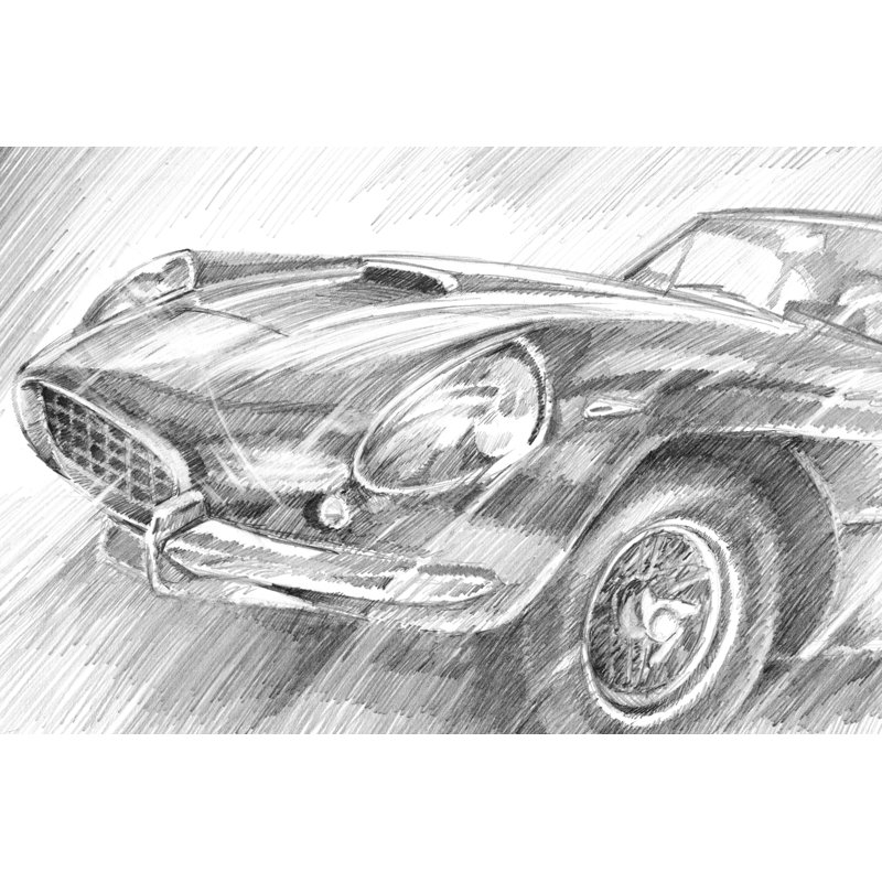 Sports Car Study II by Ethan Harper -  Painting, 61 cm H x 91 cm W, Wrapped Canvas