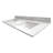 LustreLine Monte Aurora 61 in. x 22 in. Engineered Stone Integrated Double Sink Vanity Top-87210315