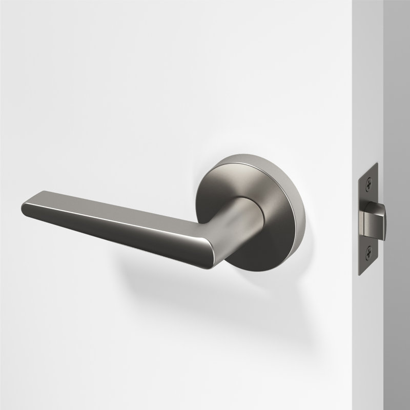 Poignée de porte Halo Design moderne dissimulé pour (Hall et garde-robe) - Style minimaliste élégant en nickel brossé