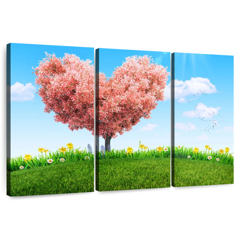 Hardie Spring Heart Tree, 42" H x 65" W
