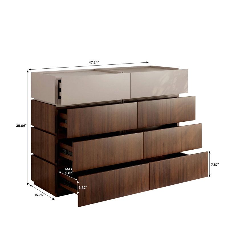 Armoire d'appoint Heckman, Brun / Beige