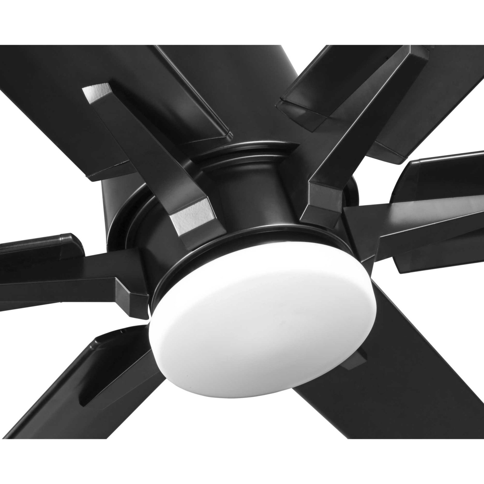 Kiska 60" Ceiling Fan with Light Kit, Black