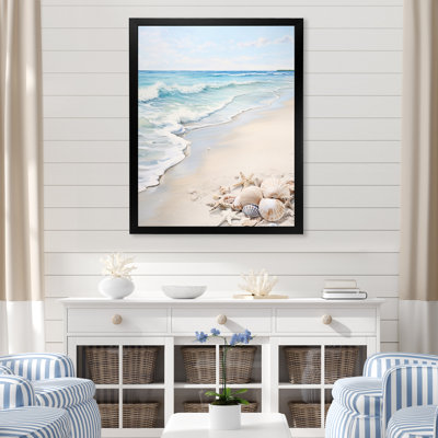 Minimalisme «Beachside Tranquility I», impressions d'art nautique et de plage