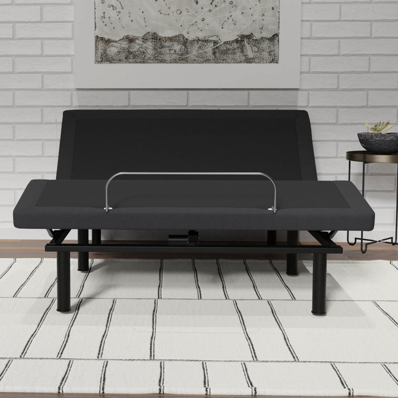 Lit réglable à commande vocale pour grand lit avec ambiance zéro et DEL avec base de gravité préréglée