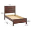 Ensemble de 2 articles pour chambre à coucher, un lit simple et une commode double à 6 tiroirs Hibir-1232969384-1232969386