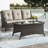 Kotomo Rectangular Wicker Outdoor Coffee Table , 45.7'' in. W 28'' in. D