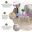 Ensemble de 2 tables basses gigognes Triangle