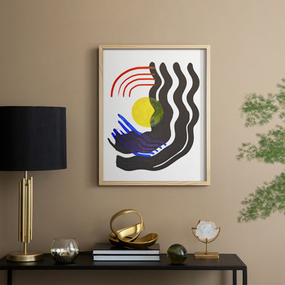 Shifting III Framed Print - Solid Wood