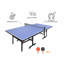 Ensemble de table de ping-pong pliable et portable de 8 pieds de taille moyenne pour jeux d'intérieur avec filet, 2 raquettes et 3 balles-124241940-124241941
